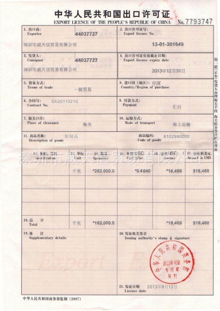 钼制品