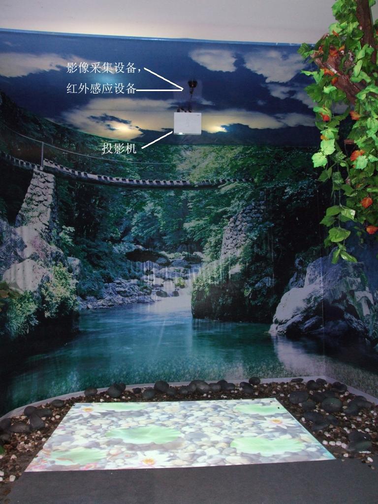 地面互动投影效果图-1